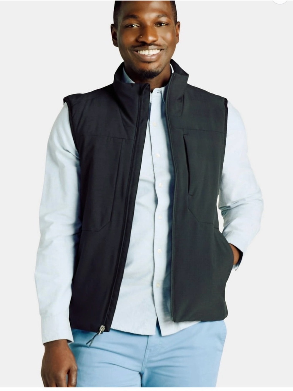 Ozark Trail Men's Black Quilted Softshell Vest (34-26)